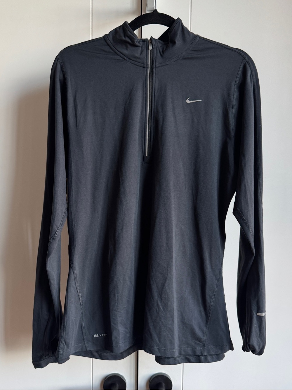 Nike Black Long-Sleeve Dri-FIT Half-Zip Top